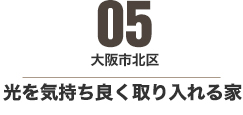 大阪市旭区 変化する間取りを持つ家