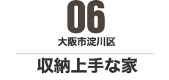 大阪市旭区 変化する間取りを持つ家